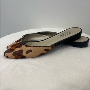 Talbots Leopard Print slides/mules flats
